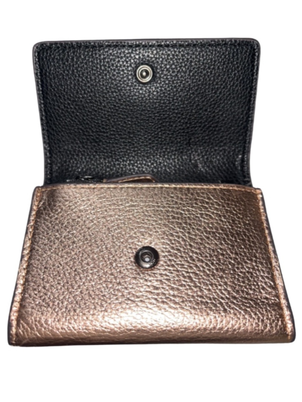 Aimee Kestenberg Madrid Pebbled Leather French Wallet – Bronze - Picture 6 of 10